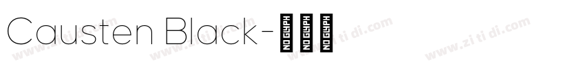 Causten Black字体转换